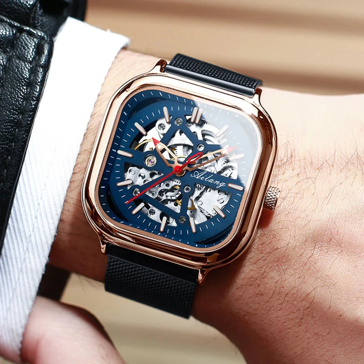 Mechanical Brand Hand Vibrato Automatic Shipping Drop One Watch Supply Genuine Men'S Ailang Fast Men'S Famous Watch Bursting