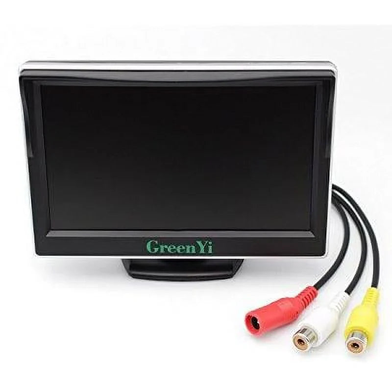 monitor, 5 video tft color 2 car with greenyi for display lcd screen on-dash input video player camera vehicle hd dvd backup