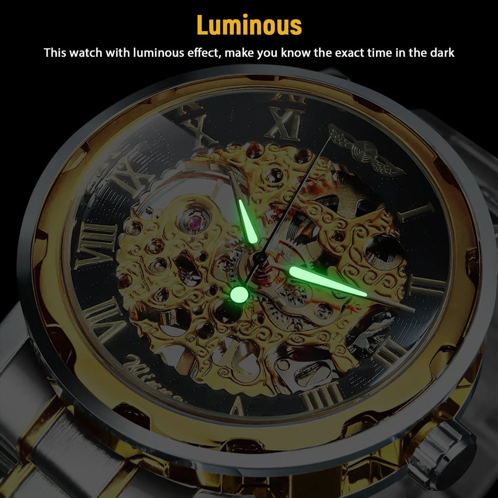 Watch Waterproof Wristwatch Stainless US Steel Luxury Men's Mechanical Automatic