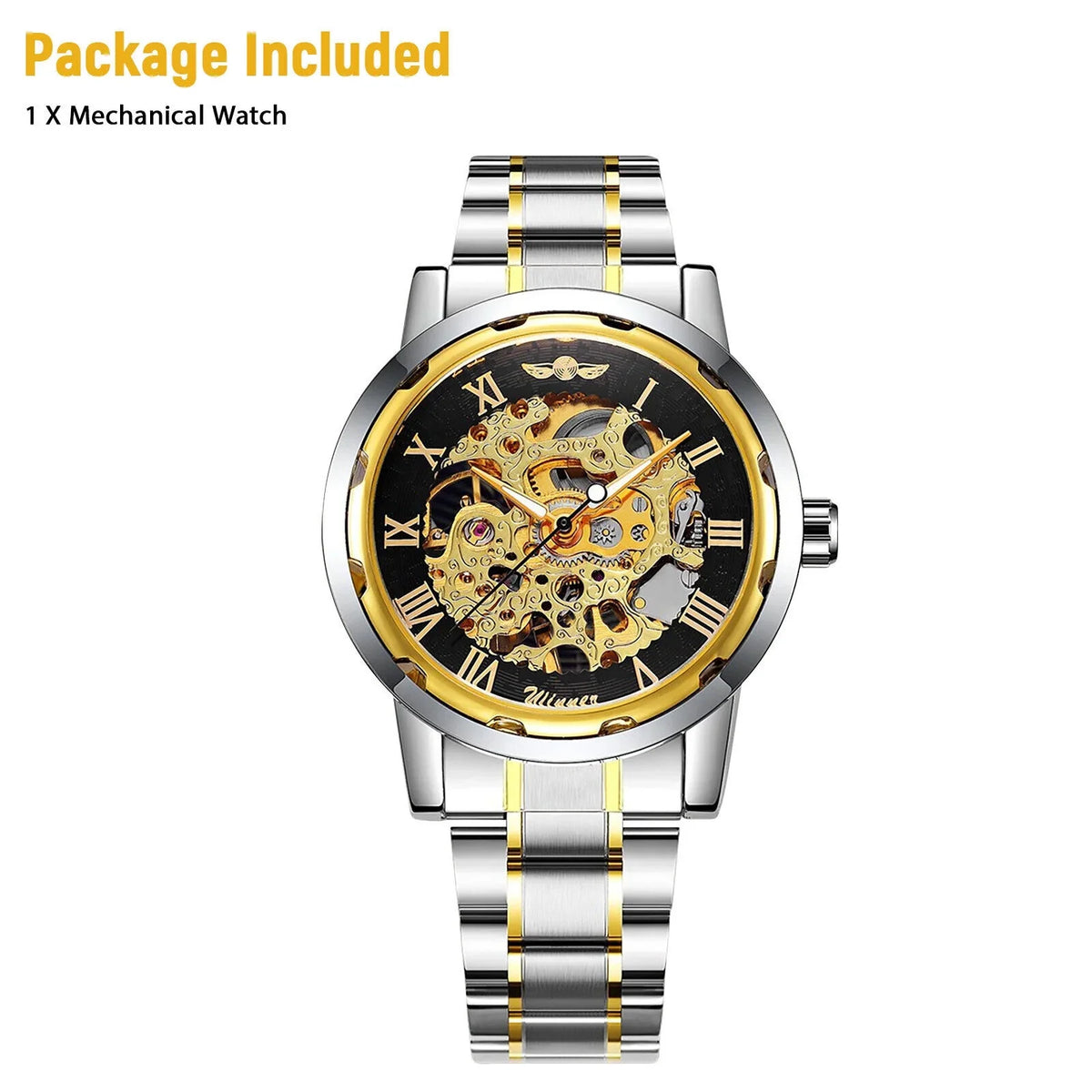 Watch Waterproof Wristwatch Stainless US Steel Luxury Men's Mechanical Automatic