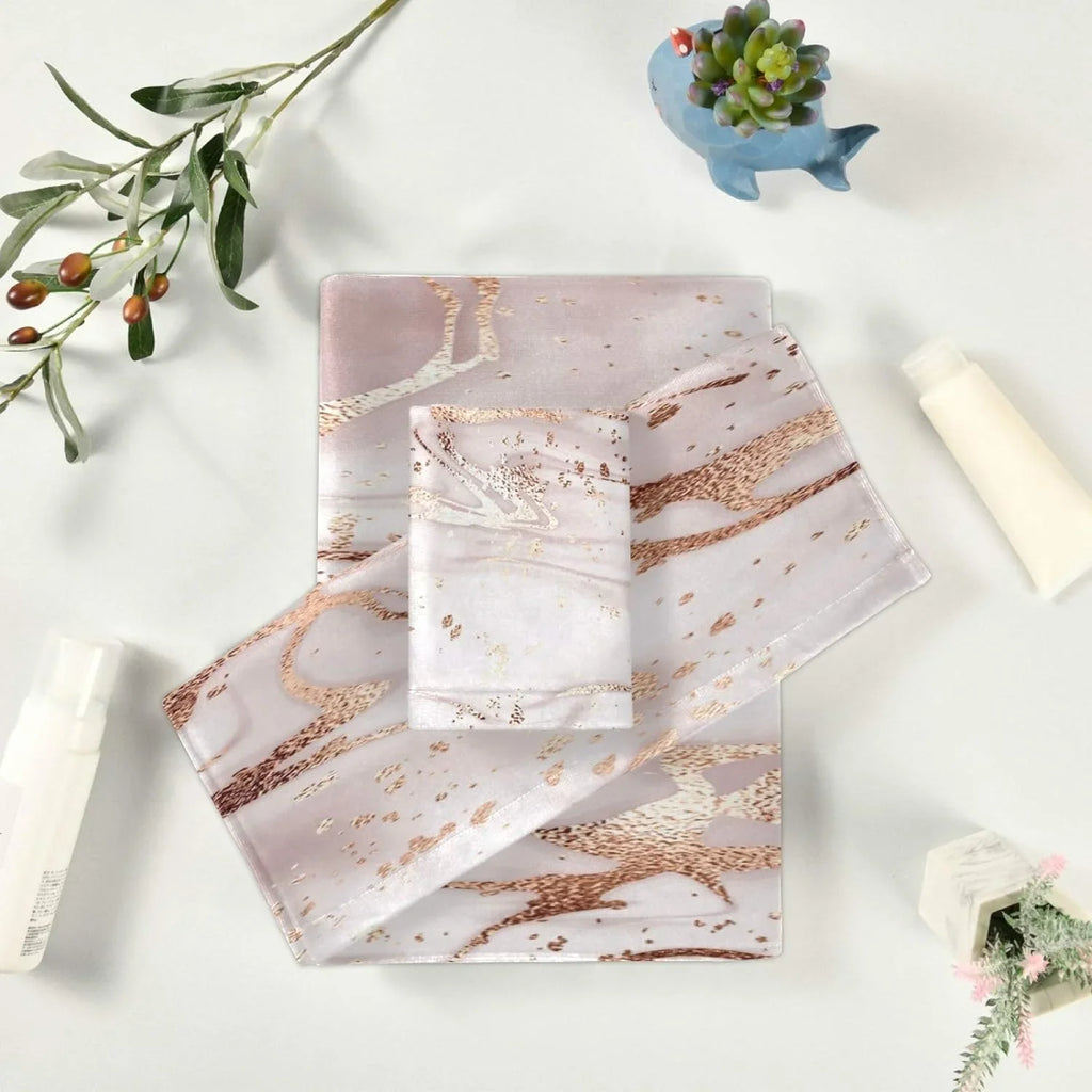 Towels Towels Rose Towel Bath Decor, Piece Set GZHJMY Absorbent for Soft Abstract Home Set Marble Gold Bath Comfortable Hotel 3 &