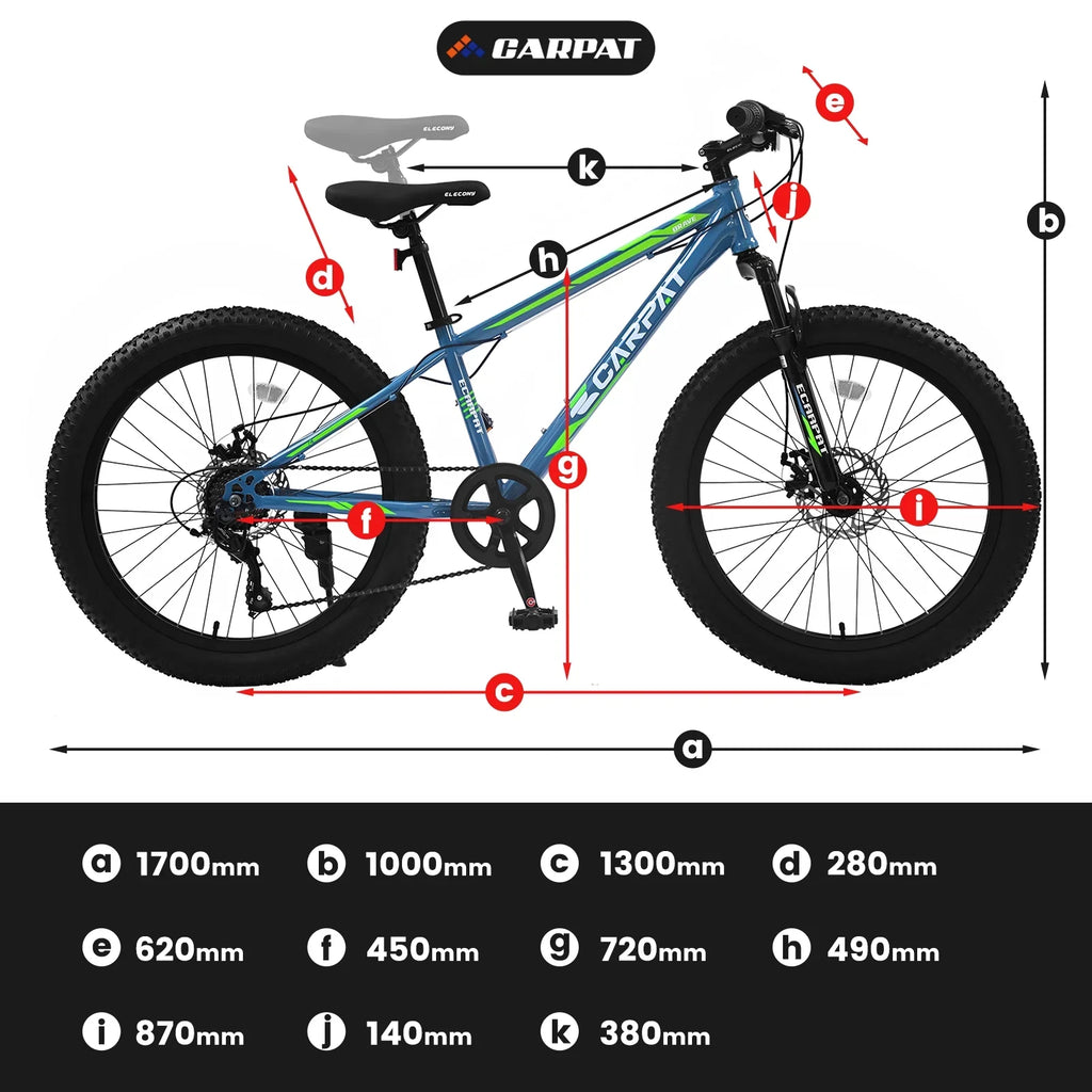 Disc Adjustable Seat, Brake, Bike, Dual Speed Inch Bike, Mountain Fat Trail Suspension, Front Tire 24 7 Mountain Blue Bicycle,