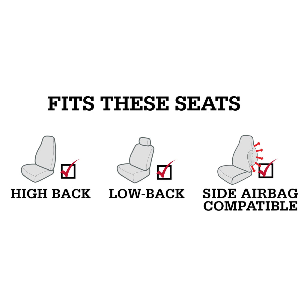 806514 Leather Dickies Prestige Car Vegan Seat Front Beige, 2 Genuine Piece Covers