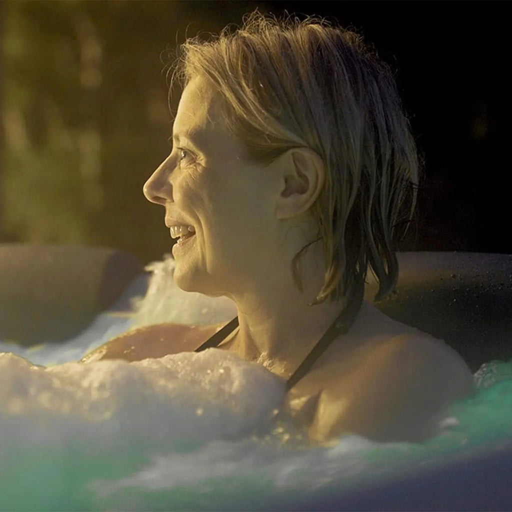 Jets LED Hot Strip Tub Squared Plus 6 with MSpa & Massage Oslo Hydro Person