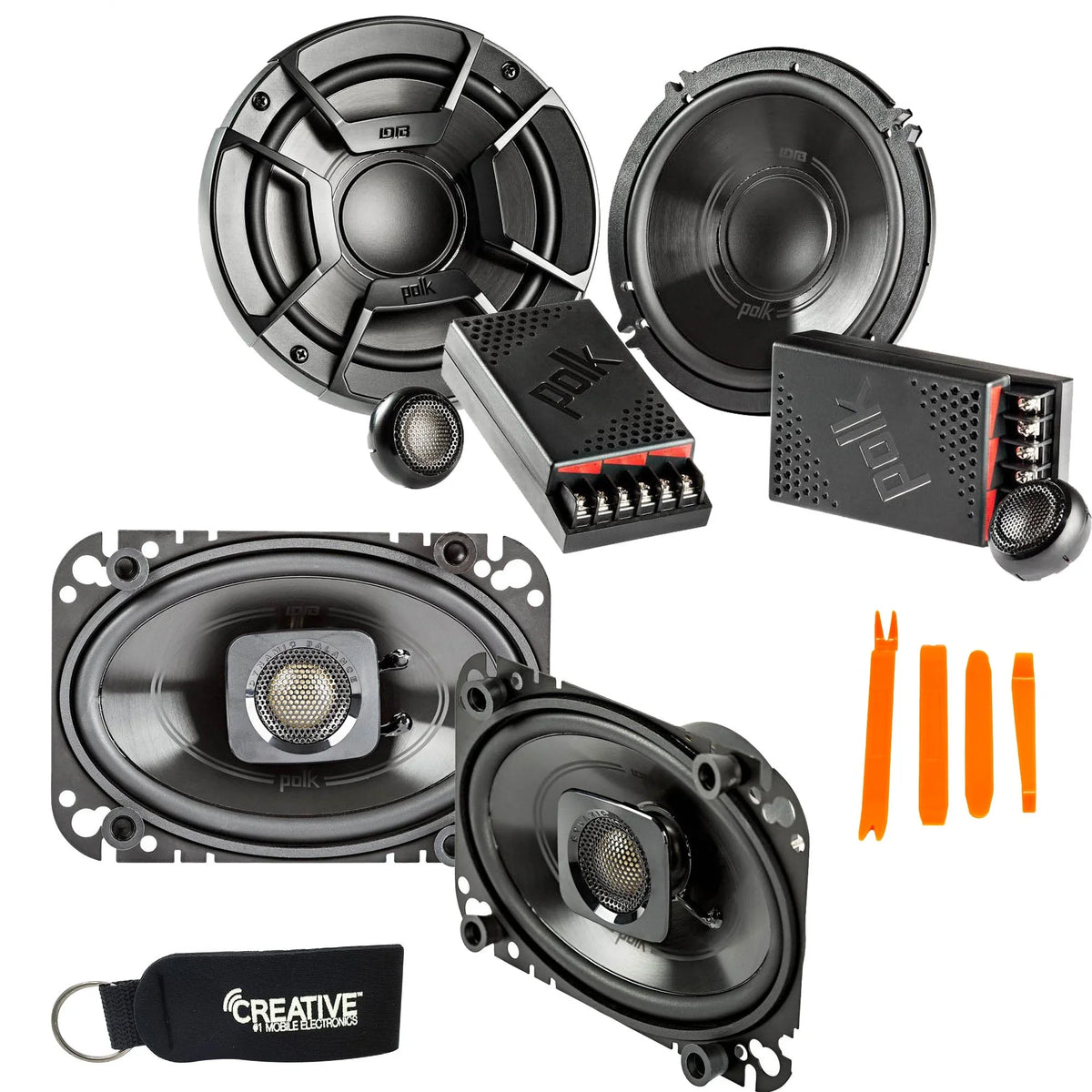 Components Coax Includes - Pair A Pair Pair 4x6" and Speakers - Polk Audio 2 DB462 Of Of 6.5" DB6502 A Bundle