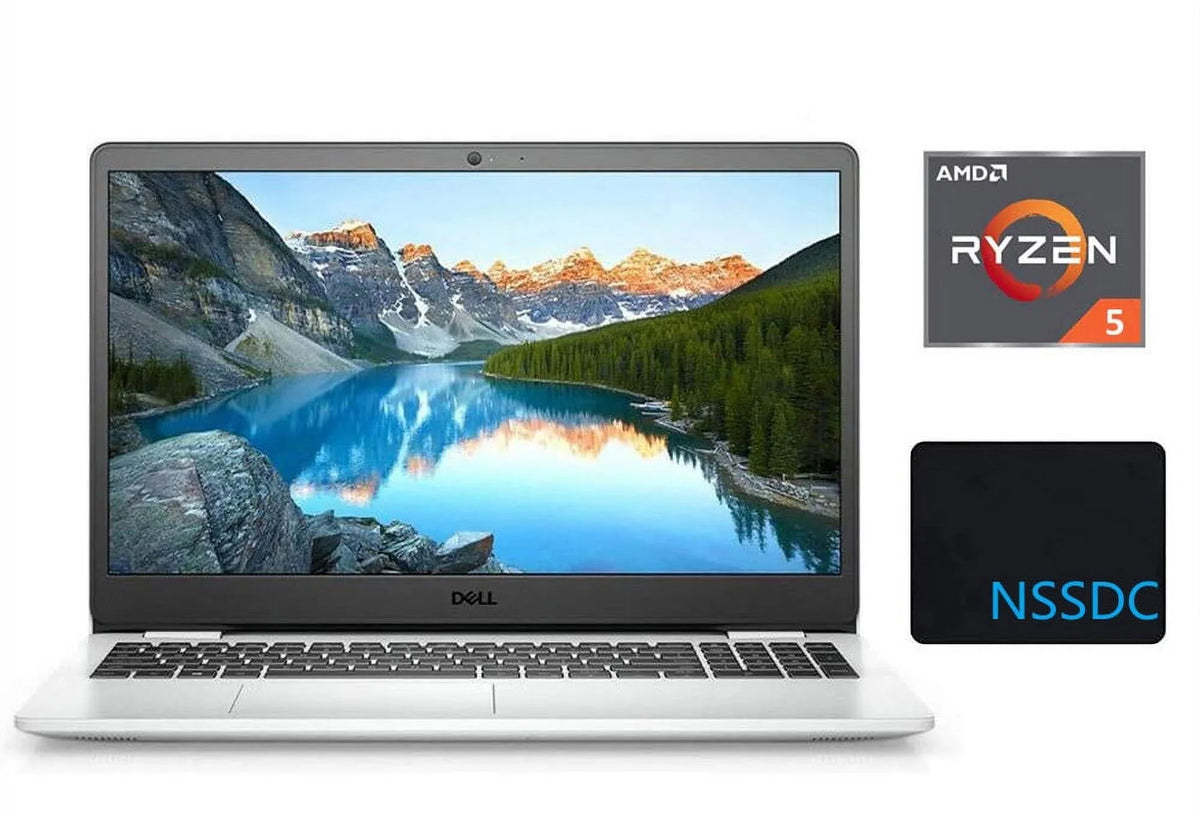 15.6" Mousepad 8GB RAM, AMD Bluetooth, Vega FHD Windows SSD+2TB Graphics, NSSDC Ryzen 2021 Laptop, 512GB White, 8 5-3450U AMD Webcam, Inspiron HDMI, Radeon 10, with Processor, HDD, 3505 15