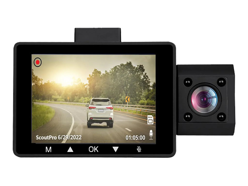 3-Channel Angle View Cabin Pro Scout - Edition View, Adesso G-Sensor Front Surveillance myGEKOgear View, Wide GOSP32G Dash - Rear Cam 2K with by