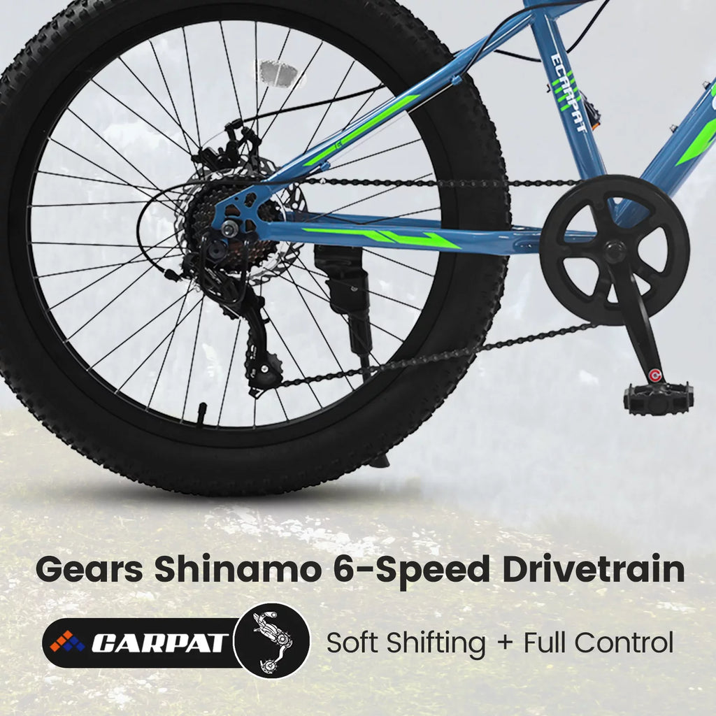 Disc Adjustable Seat, Brake, Bike, Dual Speed Inch Bike, Mountain Fat Trail Suspension, Front Tire 24 7 Mountain Blue Bicycle,