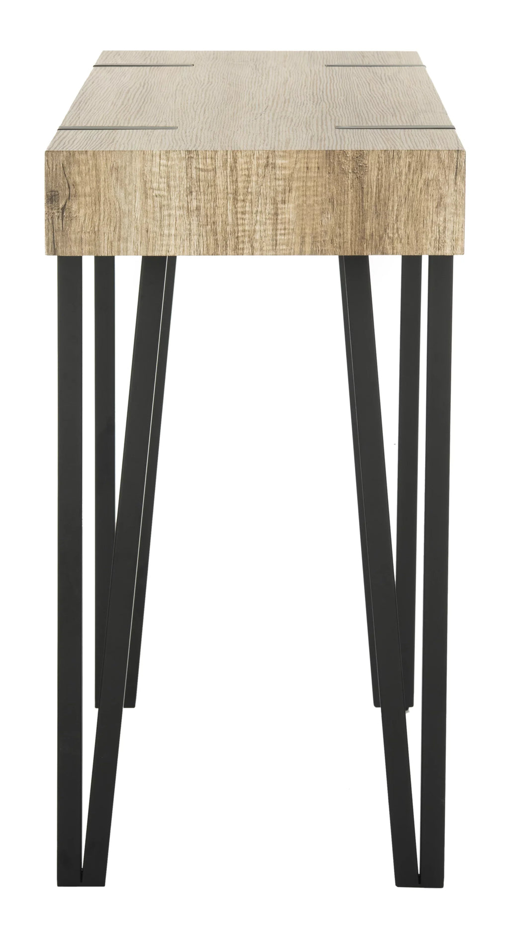 Alyssa Mid-Century Rectangular Top Table, SAFAVIEH Console Wood Brown