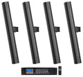 Mount 70V 32" Speakers+Amp (4) Wall JBL Commercial Array Black Column COL800-BK