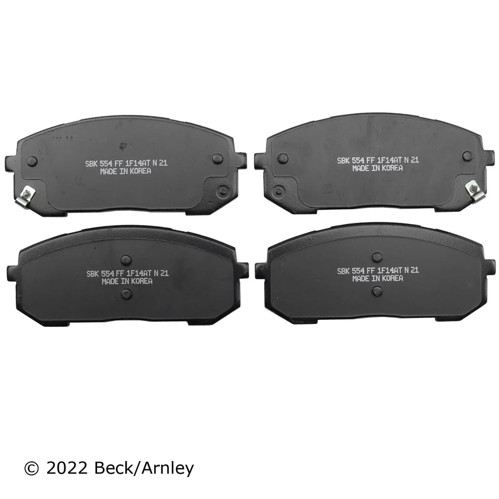 0892125 Beck/Arnley Pads Brake Premium Brand