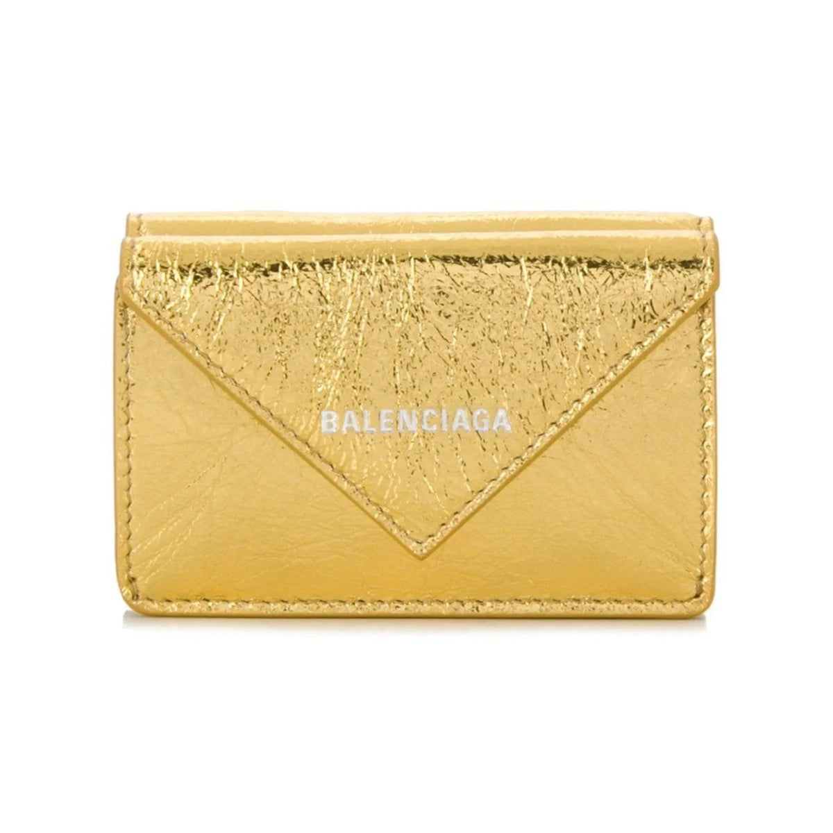 Wallet Gold 391446 Mini Lambskin Arena Papier Balenciaga Trifold