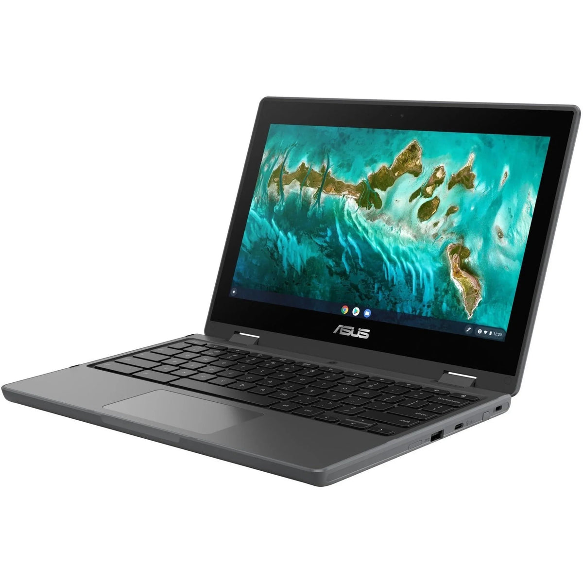 SSD, 11.6" Flip Celeron Asus Chromebook CR1100FKA-YZ184T 64GB N5100, ChromeOS, Touchscreen, Intel