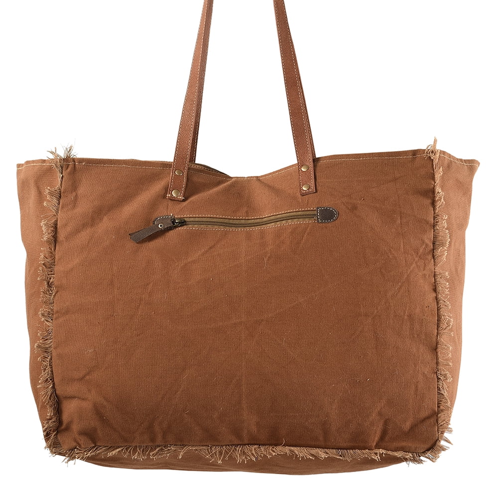 KB228 handbag KB TOTE OHLAY Canvas Leather purse Upcycled Wool women Genuine Embossed western bag Upcycled