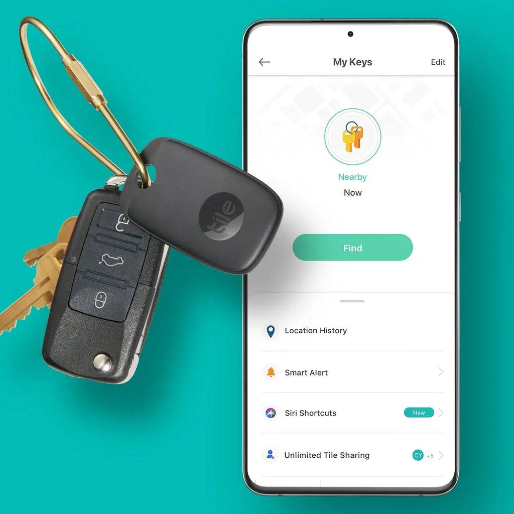 Tracker, Black - 1 Finder - Pro - Locator Tile Pack (2022) Keys Item Bluetooth and