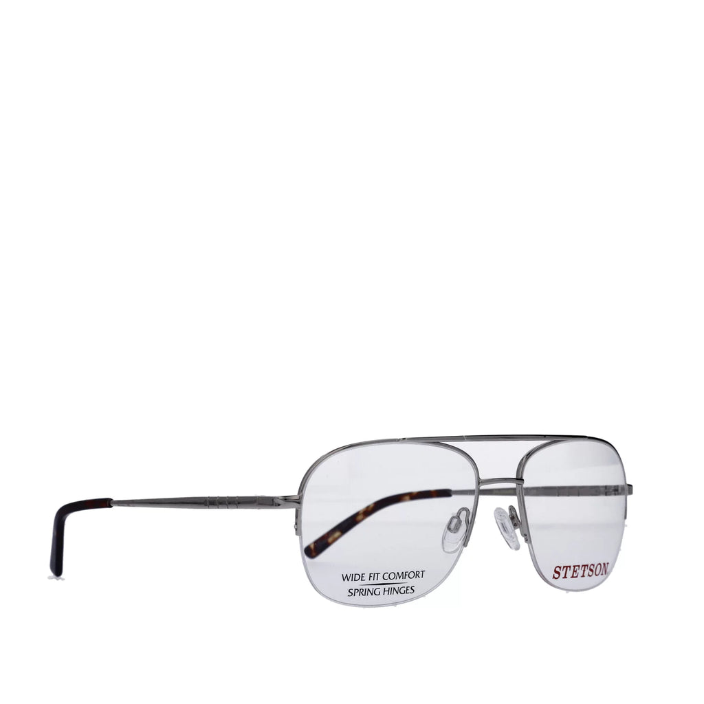 XL31, Gold, Square Men's 59-18-150, ST Eyeglasses, with Case Stetson