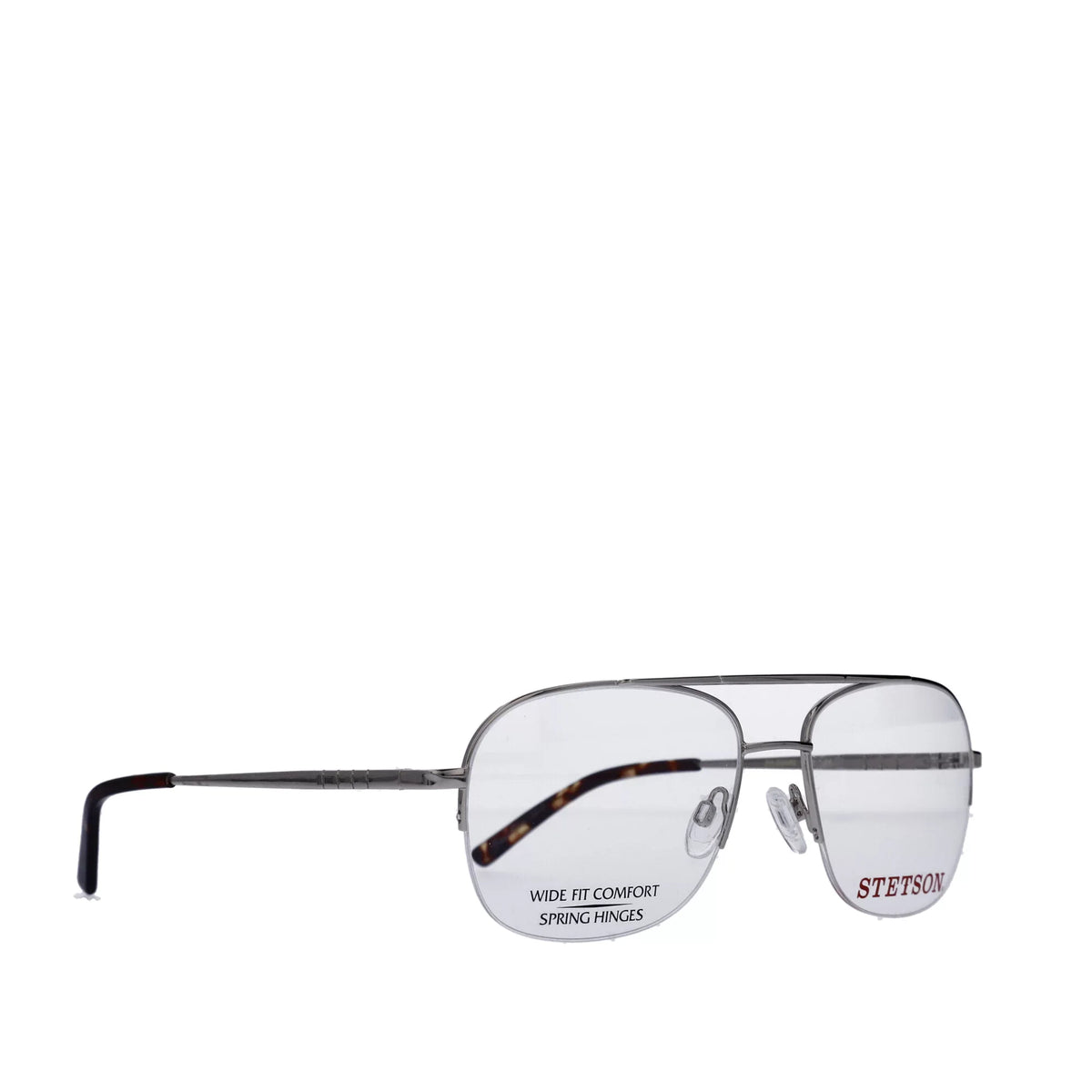 XL31, Gold, Square Men's 59-18-150, ST Eyeglasses, with Case Stetson