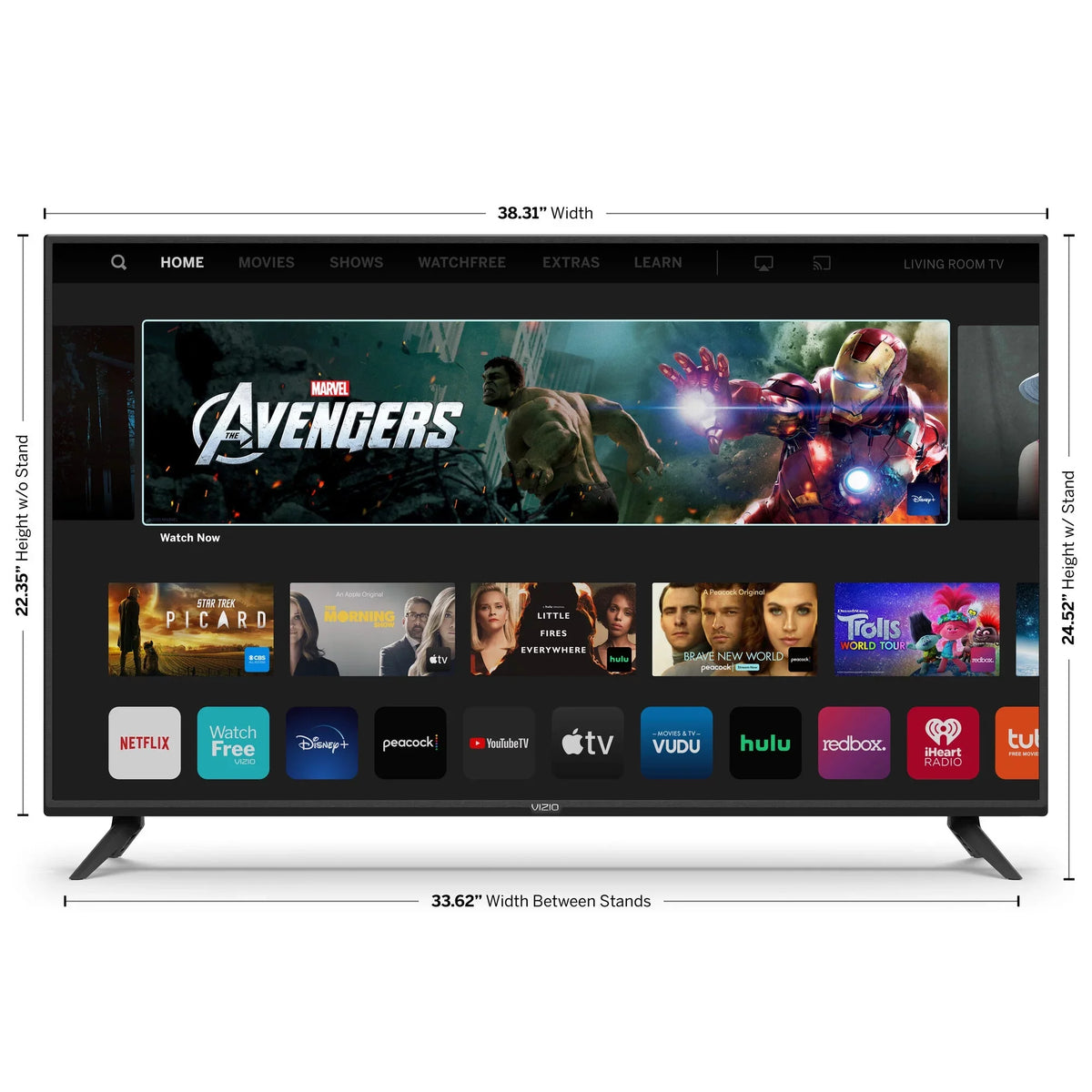 43" V435-H11 Class LED 4k TV Smartcast HDR (2160p) Smart UHD VIZIO V-Series