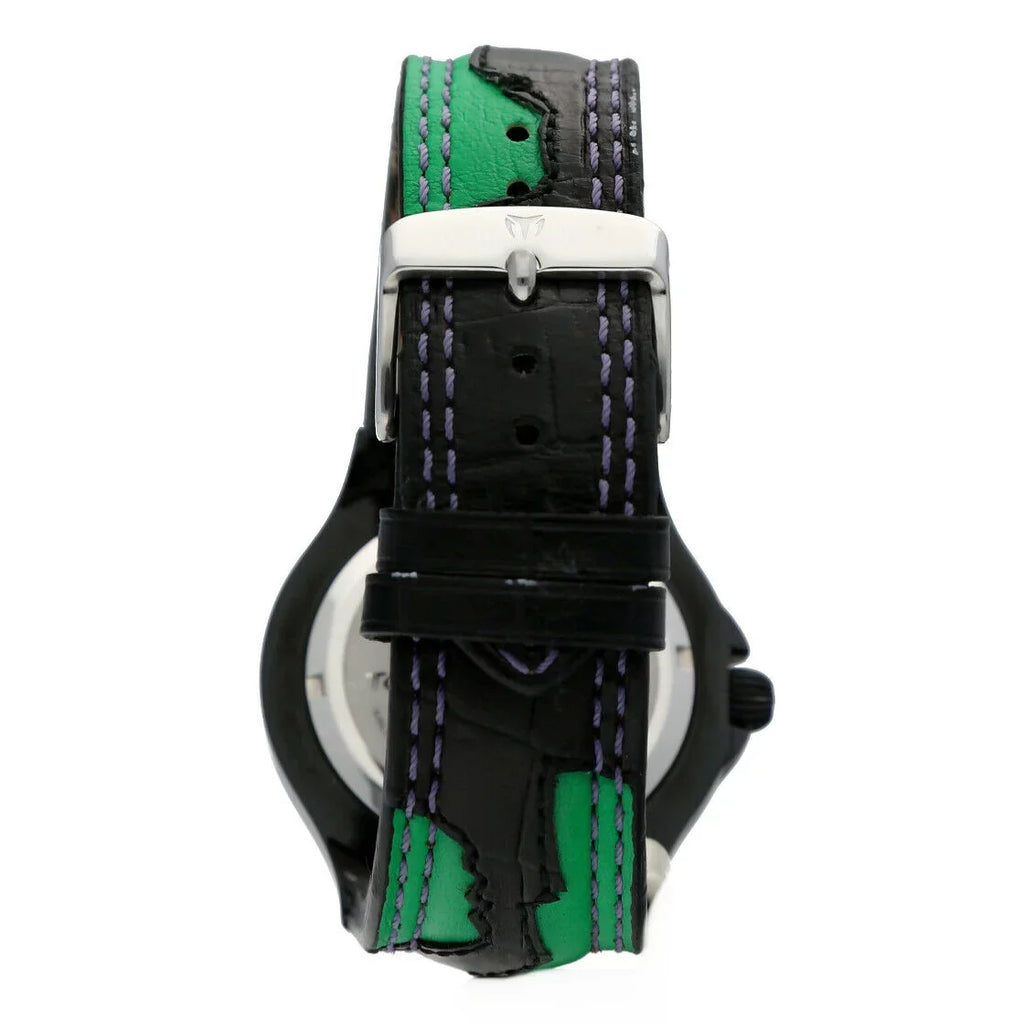 PVD Marvel Hulk Quartz Leather Men's MV3H08 Plated Steel Technomarine Watch