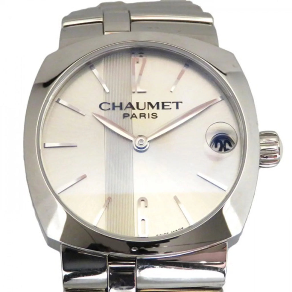 silver Pre-Owned (Good) Dandy watch dial Chaumet W1166029K ladies CHAUMET Miss