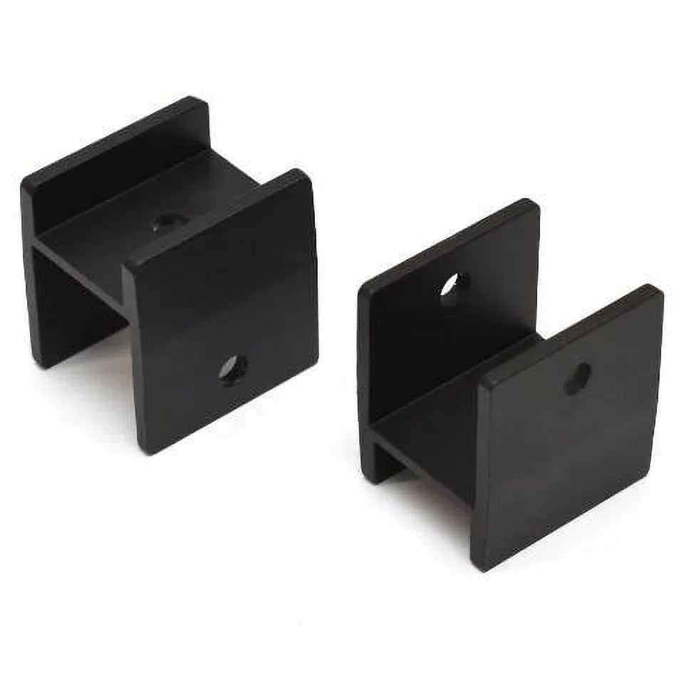 Harbor 99-001523B Black Bimini Aluminum Misty Boat (Pair) | H-Brackets