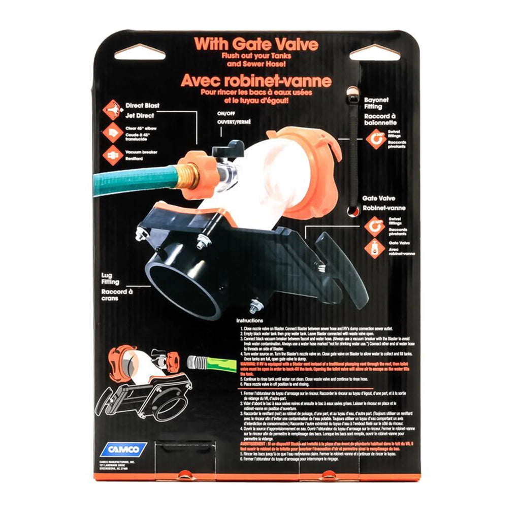 Tank 39085 Blaster Rinser Rhino with Valve Sewer Gate Camco