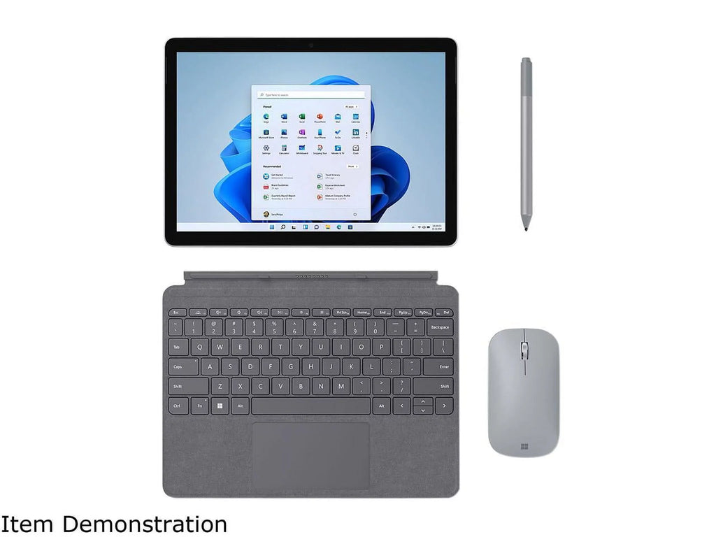 Point Intel Windows Core 10 Surface RAM, 3 Multi-Touch, Platinum, 128GB 10.5" 8GB Microsoft i3-10100Y, 8VC-00001 Go Display, Pixel 11, SSD, Sense