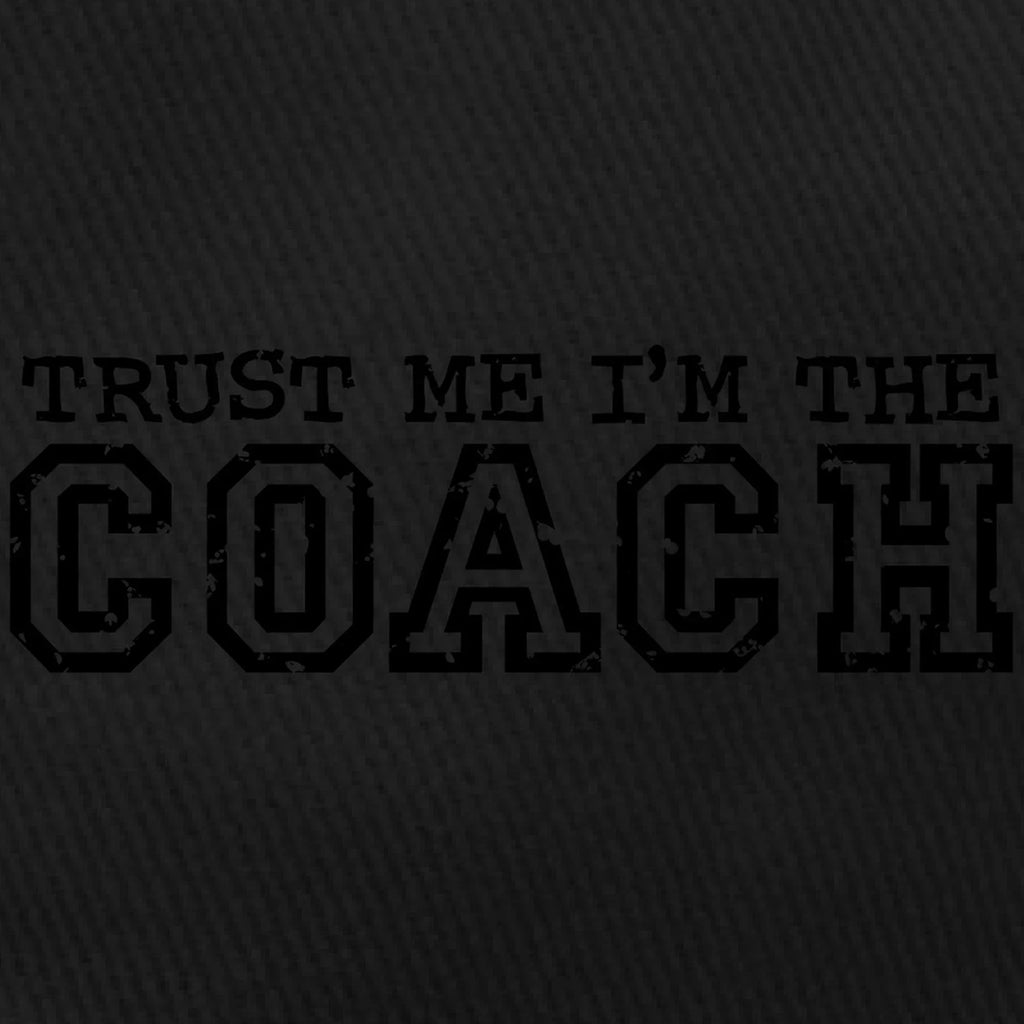 Black I'm Baseball Hat Black - Coach - Me Printed Canvas CafePress Trust Cotton Cap The Adjustable