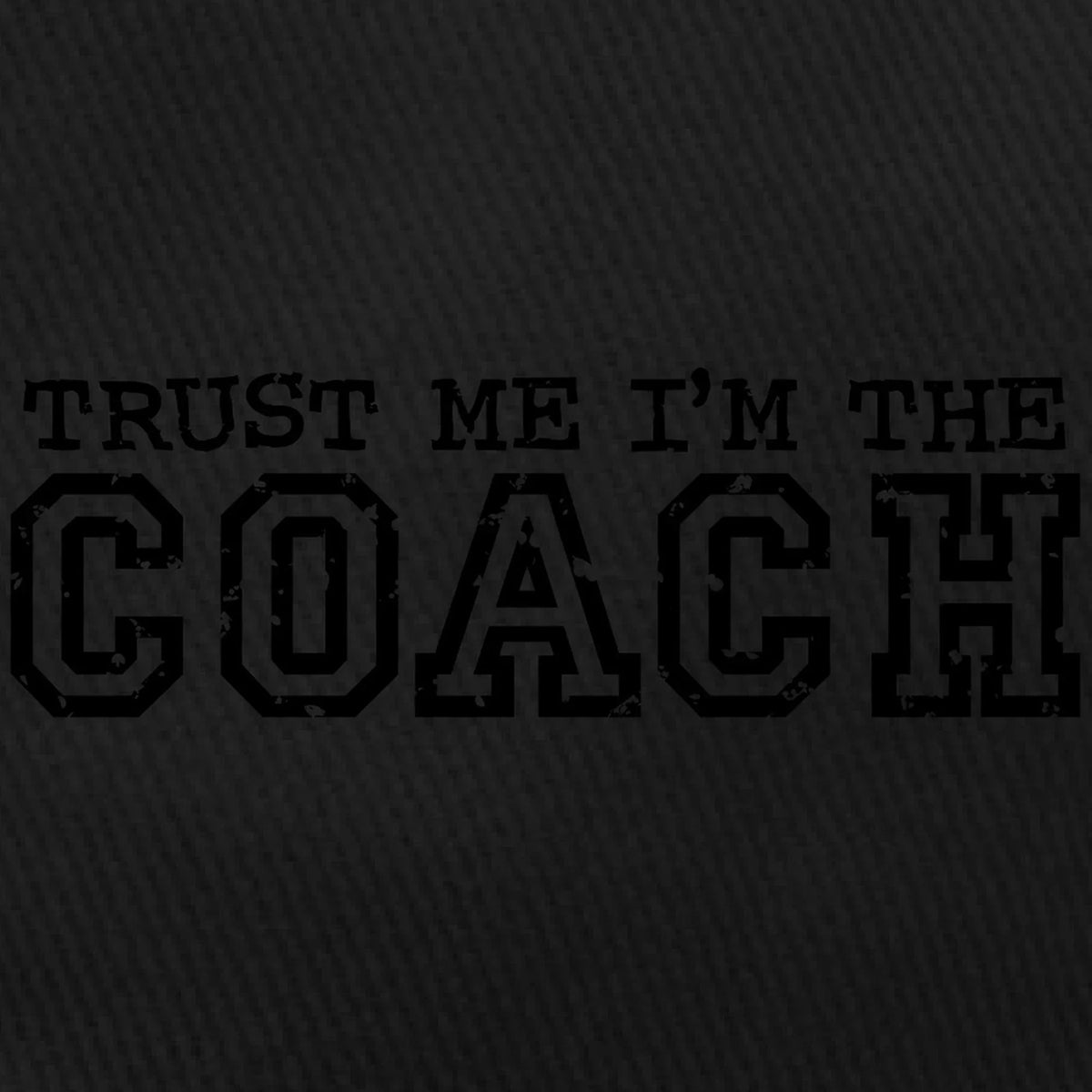 Black I'm Baseball Hat Black - Coach - Me Printed Canvas CafePress Trust Cotton Cap The Adjustable