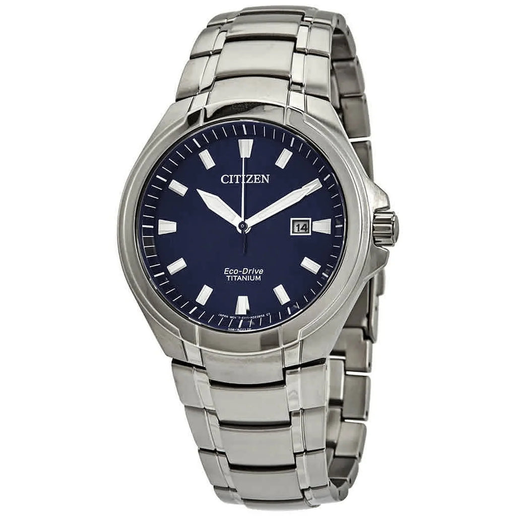 Paradigm Men's Titanium Eco-Drive BM7431-51L Super Citizen Dial Blue Watch