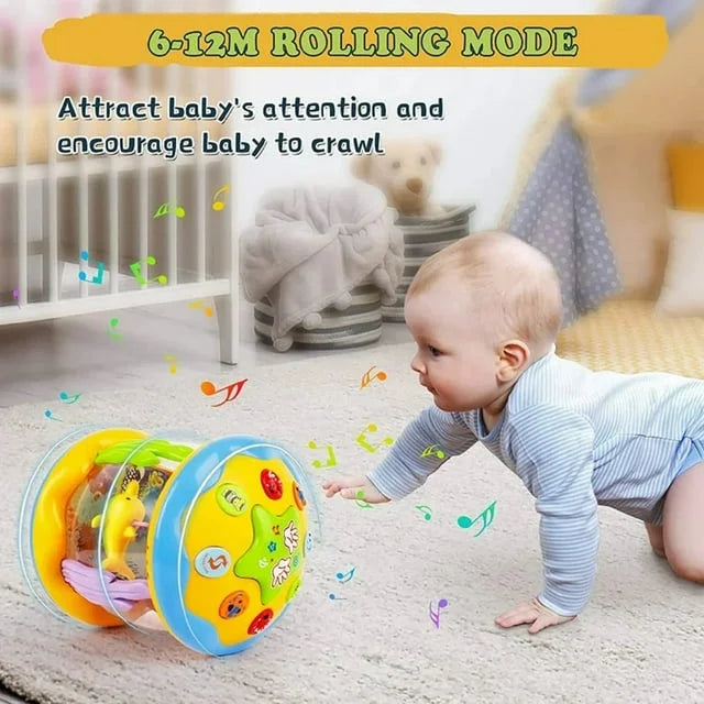 12-24 Boys 3 Toys Time Light Toys Old Tummy Toddlers 1 Projector for Months Gifts Months, Infant Musical Baby Learning Ocean Up Girls Crawling Year Baby for Toys Toys 6-12 2