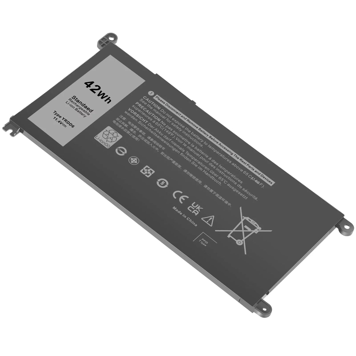 42Wh For 2-in-1 5491 YRDD6 Battery 5481 3-Cell 5485 Laptop 14 Inspiron 5482