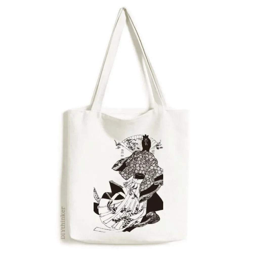 Canvas Kimono Shopping Culture Japan Traditional Bag Casual Satchel Handbag Tote