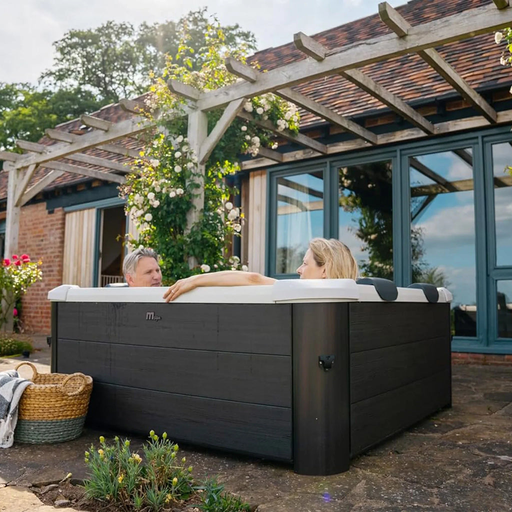 Jets LED Hot Strip Tub Squared Plus 6 with MSpa & Massage Oslo Hydro Person