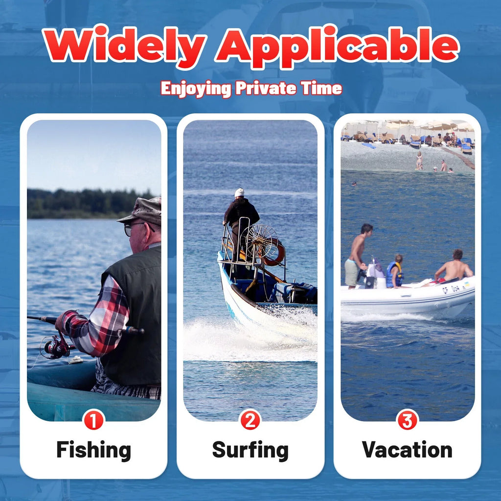 Cooling Hp liquid Motor Engine Outboard 2-Stroke Boat Motor Fishing System Inflatable CNCEST 6