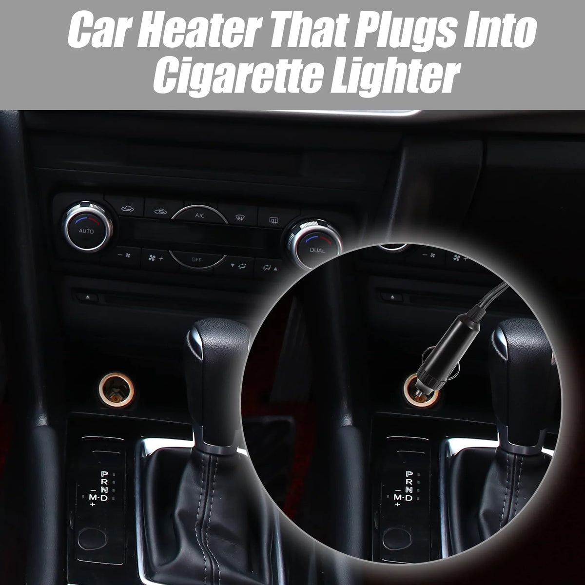 Holder 150W Unique Gray Suction Car Portable Defroster Bargains 12V with Heater Air Purifying Defogger