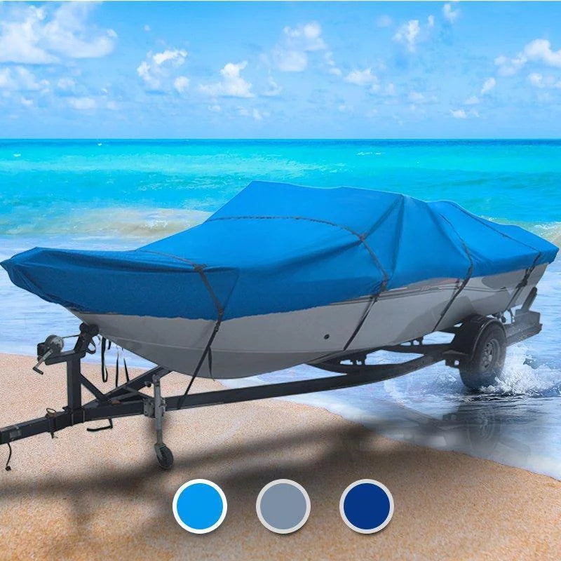 Long Semi-Custom Cover 6" Boat 1200 Top Fishing 120" Seal and Skin Wide 32' with T-Top/Hard Boat