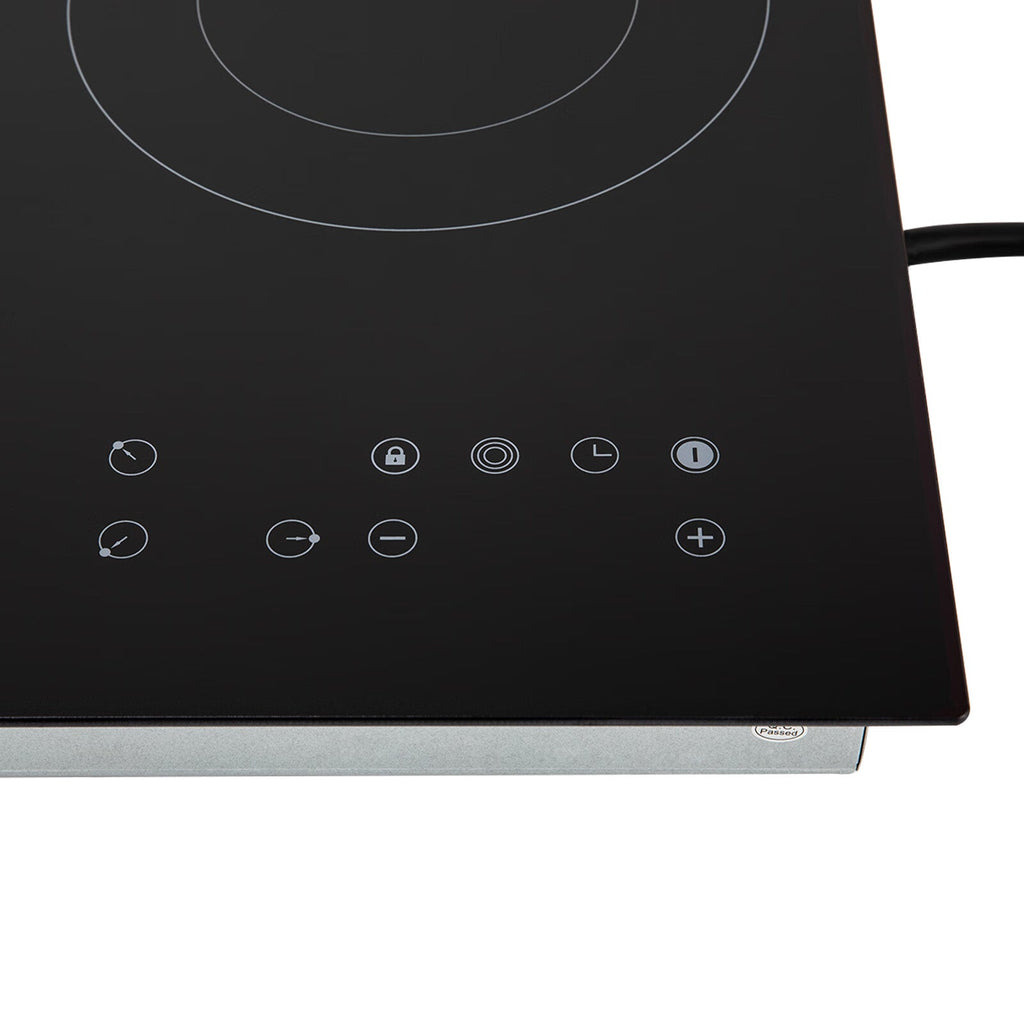 Timer Safety Heating Hot and Cooktop 3 Level Built-in 110V Ceramic Electric 2600W Plate Sensor Aiqidi 9 Countertop Stove Electric Lock Electric Touch Burners Cooktop Top with Kid Control