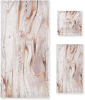 Towels Towels Rose Towel Bath Decor, Piece Set GZHJMY Absorbent for Soft Abstract Home Set Marble Gold Bath Comfortable Hotel 3 &