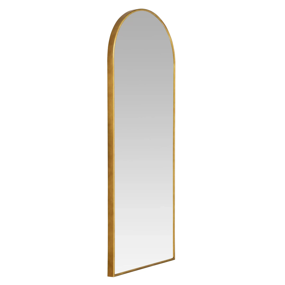 Metal Gold Glam Nadia Floor Modern Mirror Arch 70"x28"