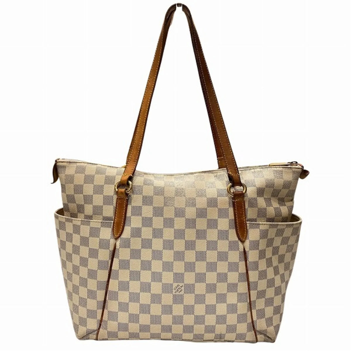(Fair) N41279 Tote Azur Bag Ladies Totally Shoulder Pre-Owned MM Damier