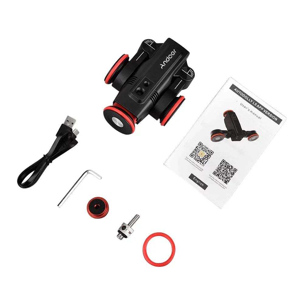 Dolly Line L5i Dolly Slider Time-lapse Car Mobile App Time-lapse Wireless App Dolly,3-wheels Auto Motorized Mobile Auto App Video Andoer Dolly Mobile Slider Car 3-wheels Dolly Motorized Video