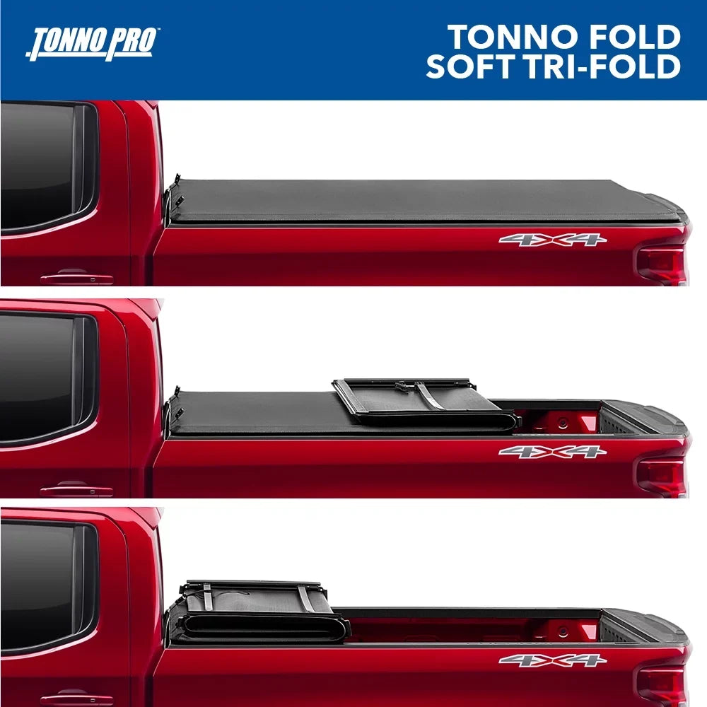 Fits Cover Tonneau Tonno Folding 42-318 Ranger 1" | 6' 2023 Pro (72.7") Soft Bed Bed | Tonno 2019 - Truck Fold,