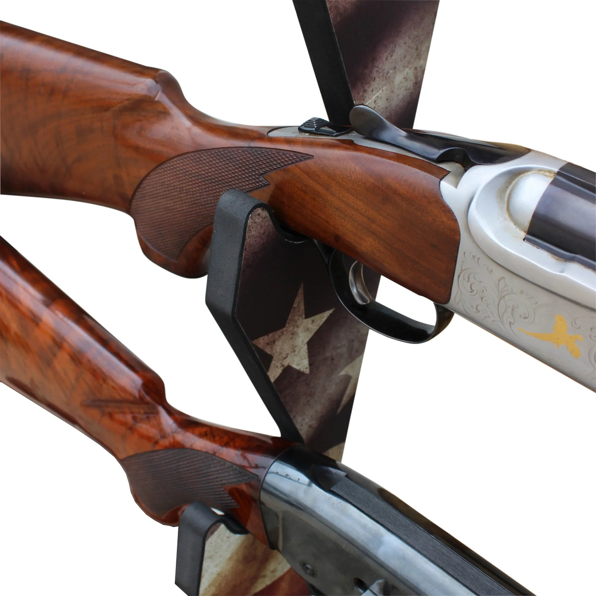 Finish Assembly - Indoor 3 Easy Rack Convenient Creek Americana Display Rush Rifle/Shotgun Storage Wall Creations