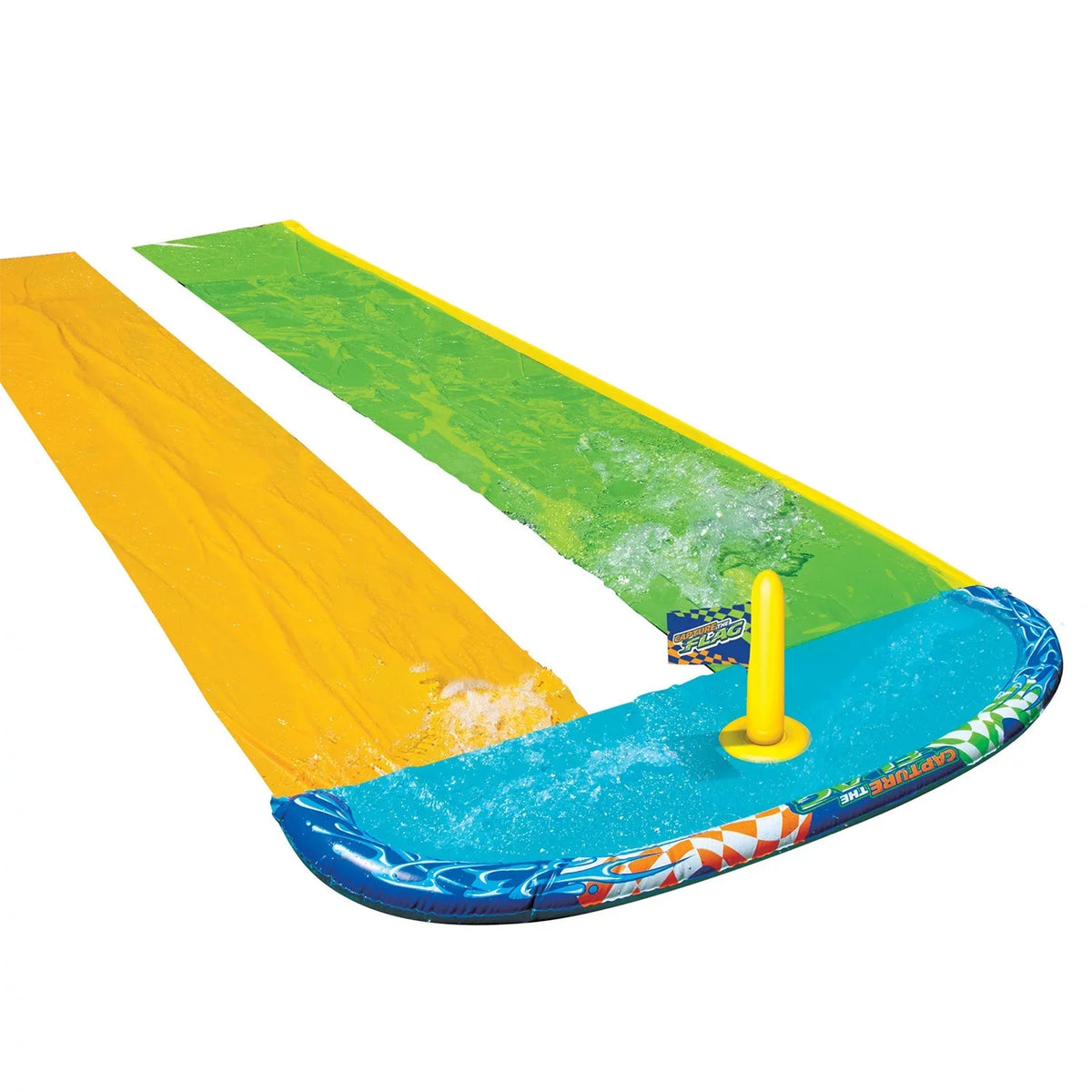 Flag Lawn Racing Slide - - Slide the liquid Toy exterior liquid Capture