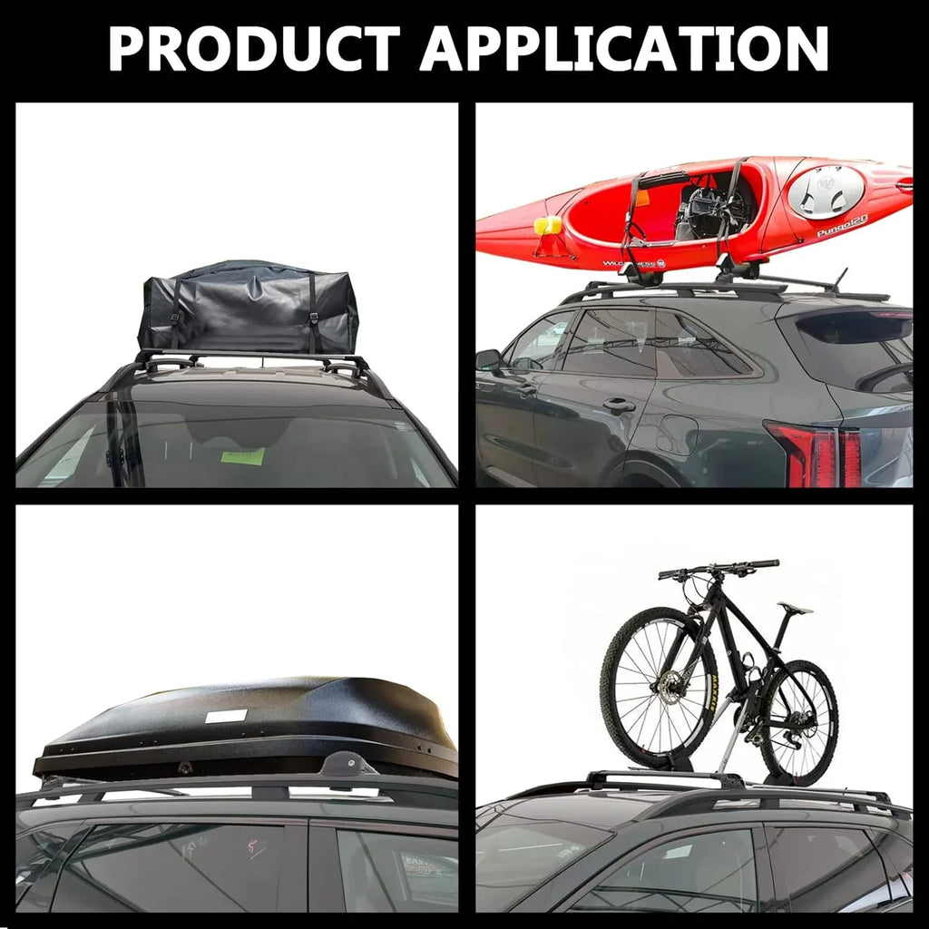 Board, Roof – Raised Cross Wilderness Box Bars Fit Cargo Ski CJ4035 Rack for 2022-2024 ROKIOTOEX Black Subar-u Rails, Bike Luggage, Cobra for Outback Side Rooftop Carrier Crossbars
