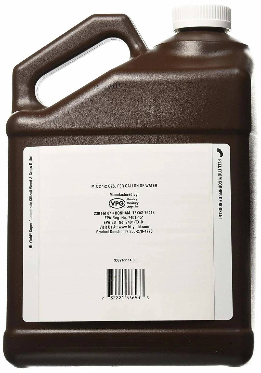 Grass Killer, Group Killzall Hi-Yield 1-Gal & Weed Voluntary Purchasing 33693