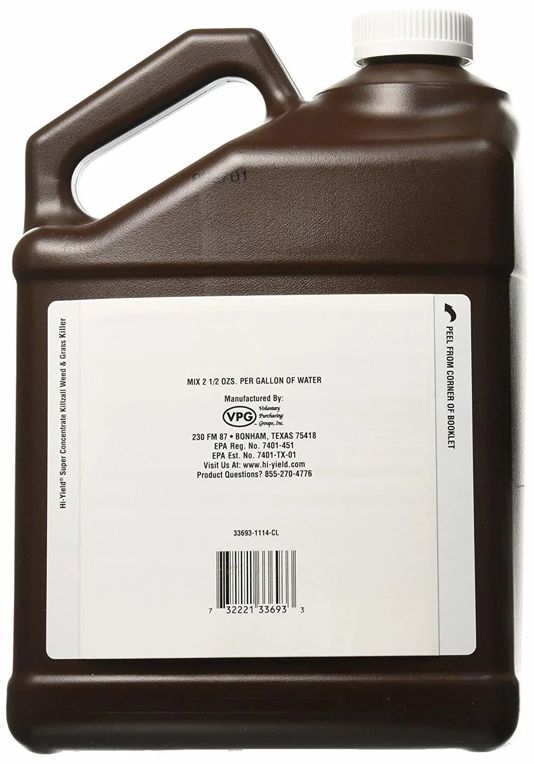 Grass Killer, Group Killzall Hi-Yield 1-Gal & Weed Voluntary Purchasing 33693