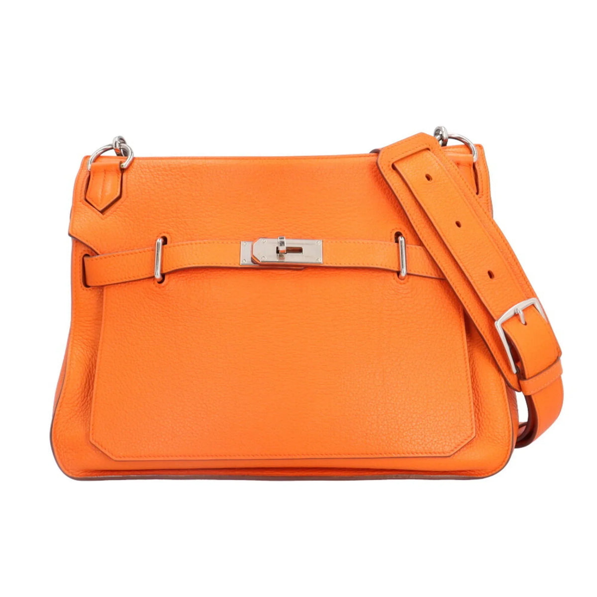 Hermes BRB10010000013133 Bag (Good) Pre-Owned HERMES Women's Shoulder Orange Clemence 34 Taurillon Gypsière