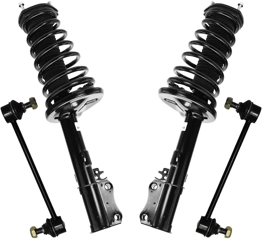 for Links Struts 2 Struts Rear Replacement w/Coil Sway 2.2L, Assembly 1997-2001 Detroit 1998 Struts Bar Sway Camry 2 Bars 1999-2003 Axle Toyota Solara Complete Rear 2000 - Ready Springs